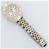 Image 6 : Rolex Ladies 2 Tone 14K MOP Ruby & Pyramid Diamond Datejust Wriswatch