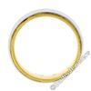 Image 6 : Men's 18kt White and Yellow Gold 5.5mm Milgrain Edged Band Ring