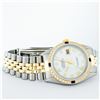 Image 5 : Rolex Mens 2 Tone 14K Mother Of Pearl Diamond & Sapphire 36MM Datejust Wristwatc