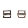 Image 2 : Bvlgari Sterling Silver 925 Square Logo Cufflinks