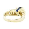 Image 3 : 2.05 ctw Round Brilliant Blue Sapphire And Diamond Ring - 14KT Yellow Gold