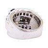 Image 3 : 3.02 ctw Sapphire And Diamond Ring - 14KT White Gold