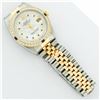 Image 7 : Rolex Mens 2 Tone 14K Mother Of Pearl Diamond & Sapphire Datejust Wristwatch