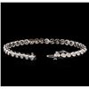 Image 3 : 14KT White Gold 2.45 ctw Diamond Tennis Bracelet