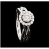 Image 4 : 0.74 ctw Diamond Ring - 14KT White Gold