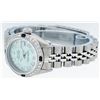 Image 4 : Rolex Ladies Stainless Steel Ice Blue Diamond & Sapphire Datejust Wristwatch