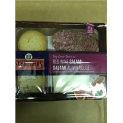 REFRIGERATED:  SCHNEIDERS RED WINE SALAMI SNACK KITS - PER PACKAGE