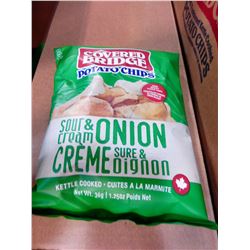 COVERED BRIDGE SOUR CREAM & ONION CHIPS - PER BAG