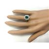 Image 4 : 2.44 CTW Natural Emerald And Diamond Ring In 14k White Gold