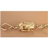 Image 2 : 14.80 CTW Natural Emerald And Diamond Necklace In 14K Yellow Gold