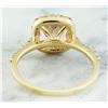 Image 3 : 2.32 CTW Morganite 18K Yellow Gold Diamond Ring