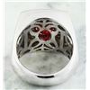 Image 3 : 4.30 CTW Ruby 14K White Gold Diamond Ring