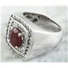 Image 4 : 4.30 CTW Ruby 14K White Gold Diamond Ring