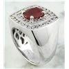 Image 5 : 4.30 CTW Ruby 14K White Gold Diamond Ring