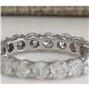 Image 2 : 2.70 CTW Natural Diamond Ring In 18K Solid White Gold