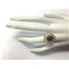 Image 4 : 5.32 CTW Natural Blue Tanzanite And Diamond Ring In 18K Solid Yellow Gold
