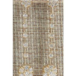 2.05 CTW Natural Diamond Earrings In 14K Yellow Gold