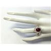 Image 4 : 3.28 CTW Natural Ruby And Diamond Ring In 14K Yellow Gold