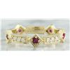 Image 1 : 0.43 CTW Ruby 18K Yellow Gold Diamond Ring
