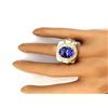 Image 5 : 8.06 CTW Natural Tanzanite 14K Solid Yellow Gold Diamond Ring