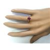 Image 4 : 0.80 CTW Natural Ruby Ring In 18K Yellow Gold