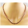 Image 1 : 33.31 CTW Ruby 14K Yellow Gold Diamond Necklace