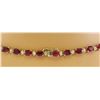 Image 4 : 33.31 CTW Ruby 14K Yellow Gold Diamond Necklace