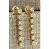 Image 2 : 1.26 CTW Natural Diamond Earrings 18K Solid Yellow Gold