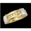 Image 1 : 10K Gold .25ct. Diamond Wedding Band