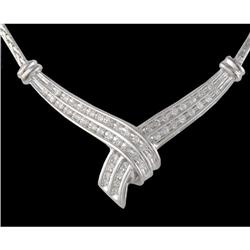 10KW Gold Elegant .50ct. Diamond Necklace