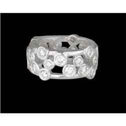 14KW Gold 2.00ct Bubbles Bezel Diamond Eternity