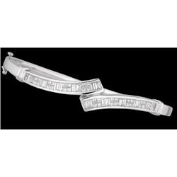 14KW Gold 1.35ct Diamond Bangle Bracelet