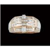 Image 1 : 14KPW Gold Men's Diamond Ring