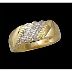 10KY Gold .25ct Men's Diamond Ring