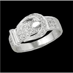 14KW Gold Diamond Buckle Ring
