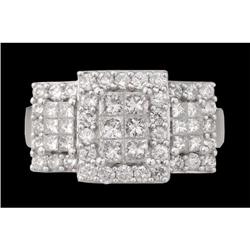 14KW Gold 1.00ct Diamond Deco Ring