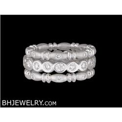 14k 1.36ct STACKABLE DIAMOND TRIO ETERNITY RING
