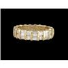 Image 1 : 14KY 2.35ct DIAMOND BAGUETTE/ROUND ETERNITY RIN