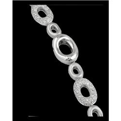 14KW Gold 1.00ct Diamond Circle Bracelet