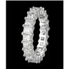 Image 1 : 14k 4.20ct princess-cut DIAMOND ETERNITY RING