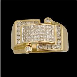 14KY Gold Diamond Men's Ring
