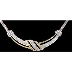 10K Gold Elegant Diamond Necklace