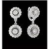Image 1 : 14KW Gold .75ct. Diamond Drop Earring