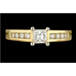 14KYW Gold .65ct. Diamond Engagement Ring