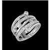 Image 1 : RIGHT HAND 14K DIAMOND BEZEL RING