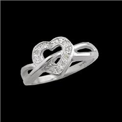 14KW Gold Diamond Heart Ring