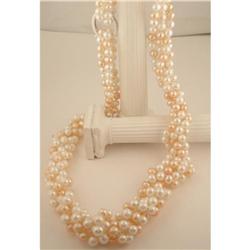 100 Natural Color Freshwater Pearl Necklace