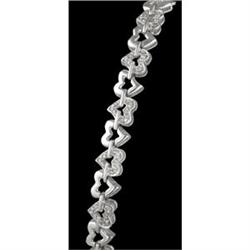 10KW Gold Diamond Heart Bracelet
