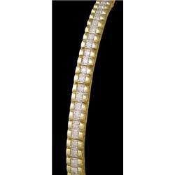 10KY Gold Stunning Curved Bar 2.00ct. Diamond  