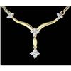 Image 1 : 10KY Gold Exquisite .24ct. Diamond Necklace
